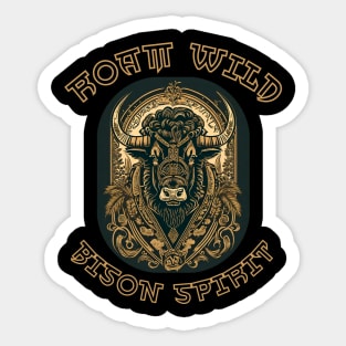 Roam Wild: Bison Spirit Sticker